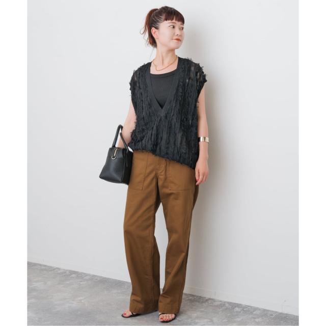 スピック＆スパン（Spick and Span）/《一部店舗+WEB限定》フリンジニットベスト