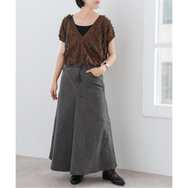 スピック＆スパン（Spick and Span）/《一部店舗+WEB限定》フリンジニットベスト