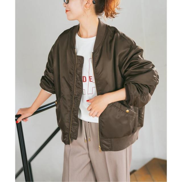 スピック＆スパン（Spick and Span）/ナイロンダブルジップブルゾン