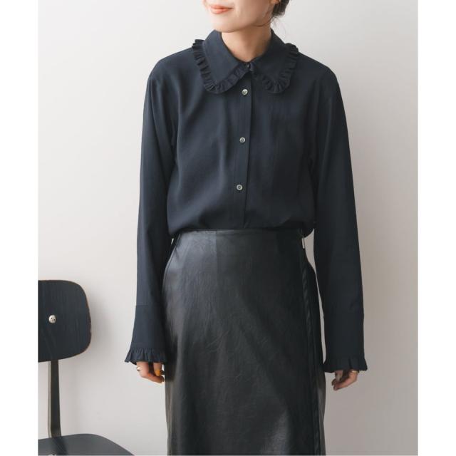 スピック＆スパン（Spick and Span）/《追加》フリルカラーブラウスの