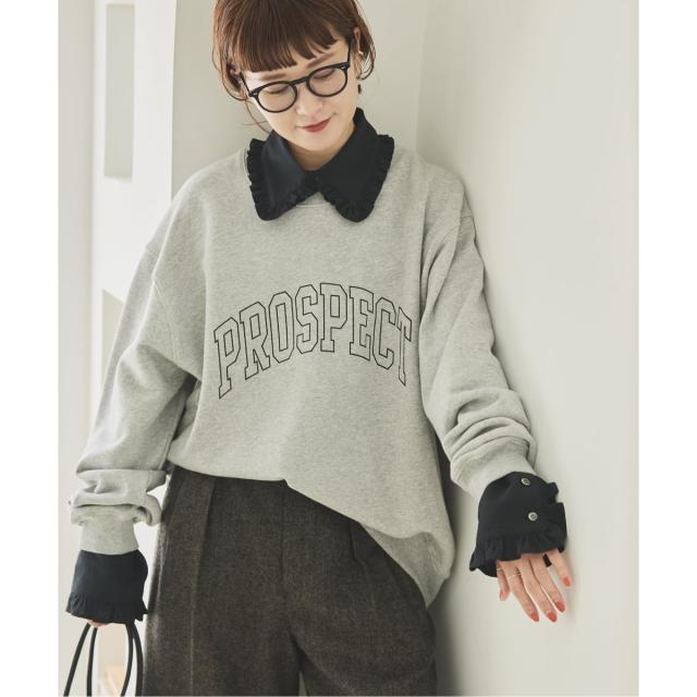 spick&span フリルカラーブラウス　ブラック 追加》フリルカラーブラウス（シャツ／ブラウス）｜Spick and Span