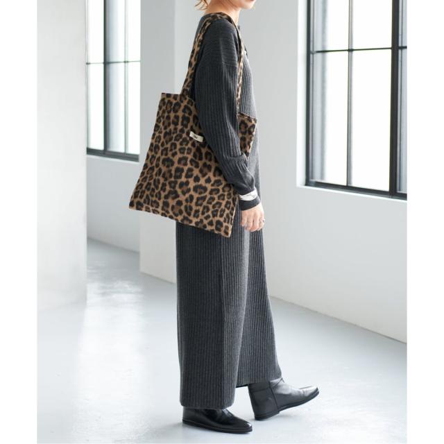 スピック＆スパン（Spick and Span）/《手洗い可 / 追加》ヘンリーネックリブニットワンピース