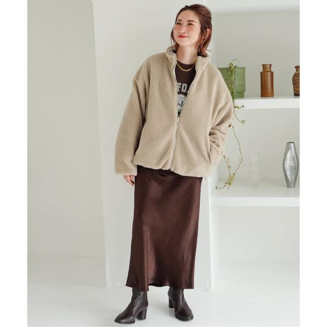 スピック＆スパン（Spick and Span）/《WEB限定カラー有り》リバーシブルボアブルゾン