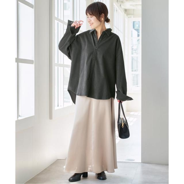 スピック＆スパン（Spick and Span）/《追加》コットンコーデュロイルーズシャツ