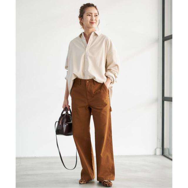 スピック＆スパン（Spick and Span）/《追加》コットンコーデュロイルーズシャツ