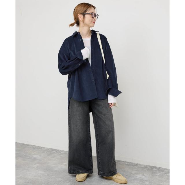 スピック＆スパン（Spick and Span）/《追加》コットンコーデュロイルーズシャツ