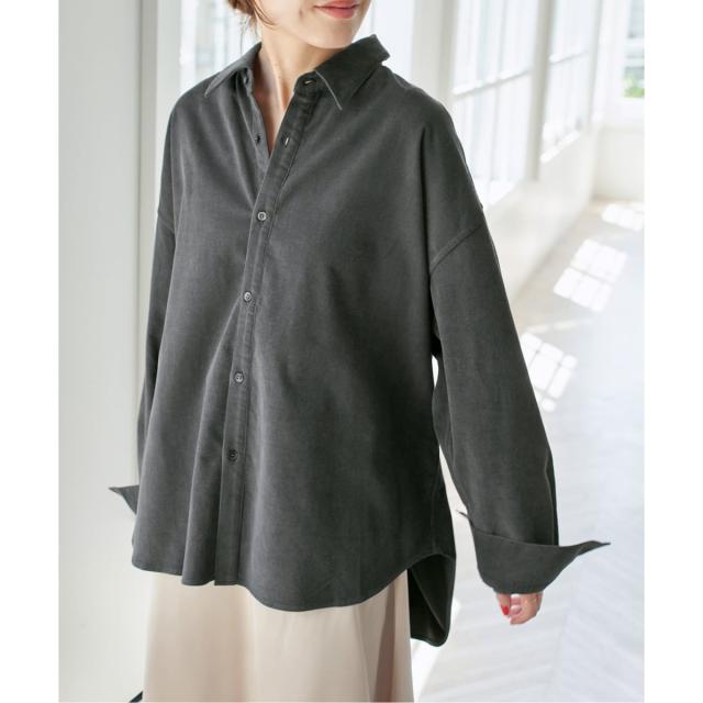 スピック＆スパン（Spick and Span）/《追加》コットンコーデュロイルーズシャツ