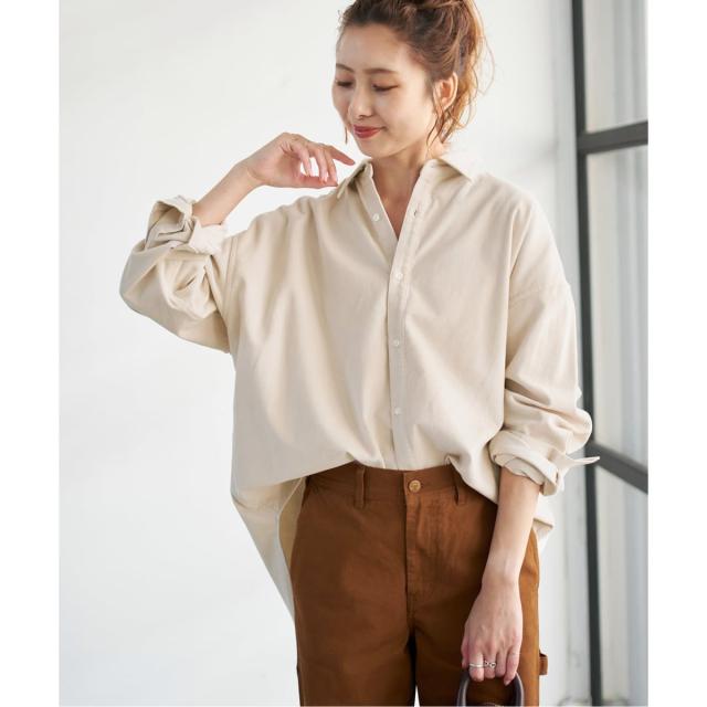 スピック＆スパン（Spick and Span）/《追加》コットンコーデュロイルーズシャツ