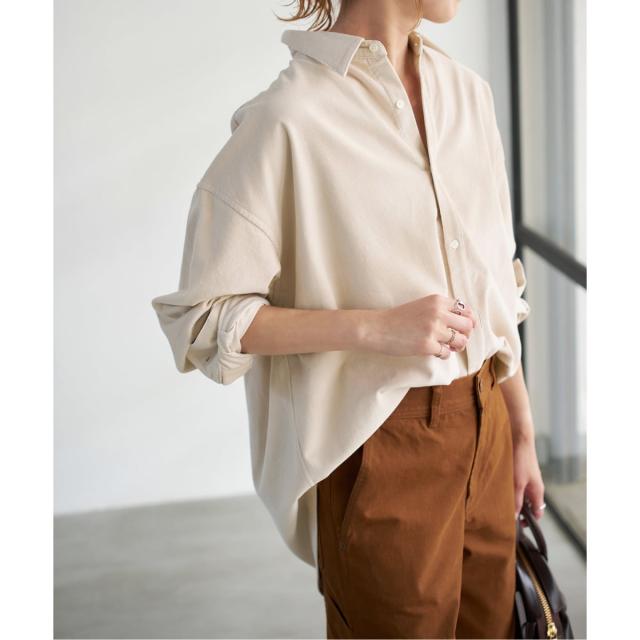 スピック＆スパン（Spick and Span）/《追加》コットンコーデュロイルーズシャツ