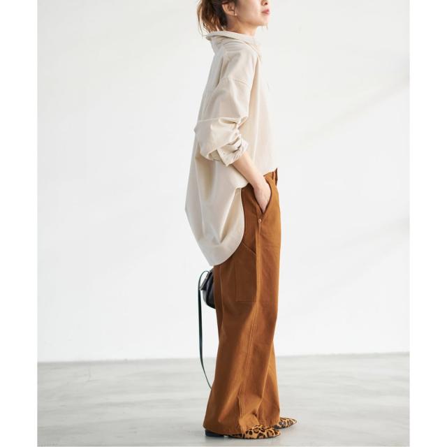 スピック＆スパン（Spick and Span）/《追加》コットンコーデュロイルーズシャツ