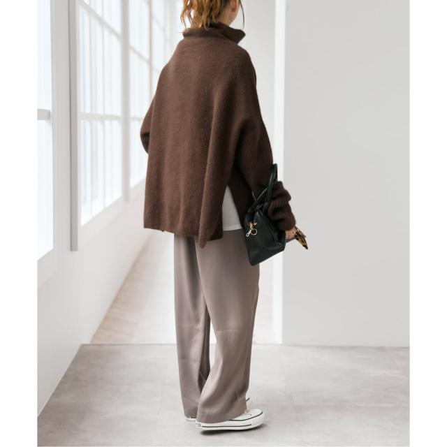 スピック＆スパン（Spick and Span）/《追加》フォックスウールミックスロングリブタートルプルオーバー