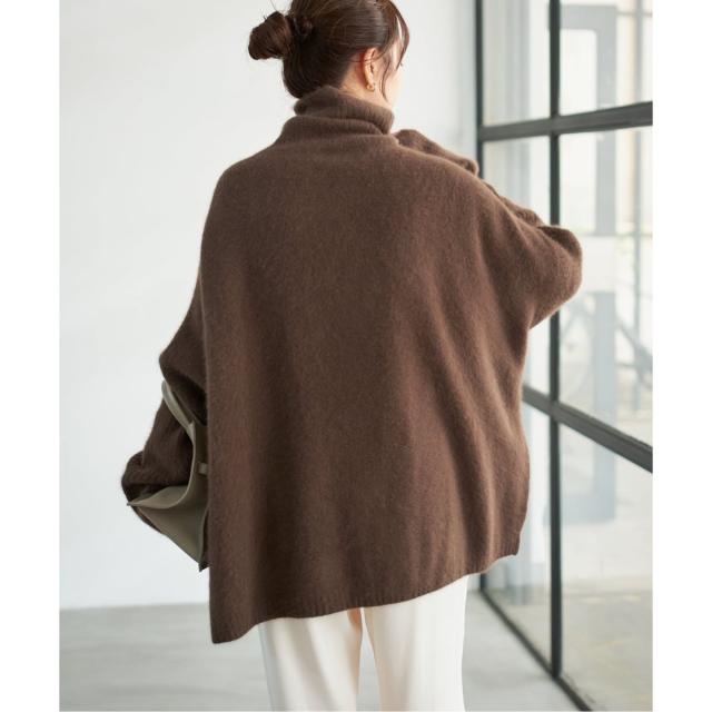 スピック＆スパン（Spick and Span）/《追加》フォックスウールミックスロングリブタートルプルオーバー