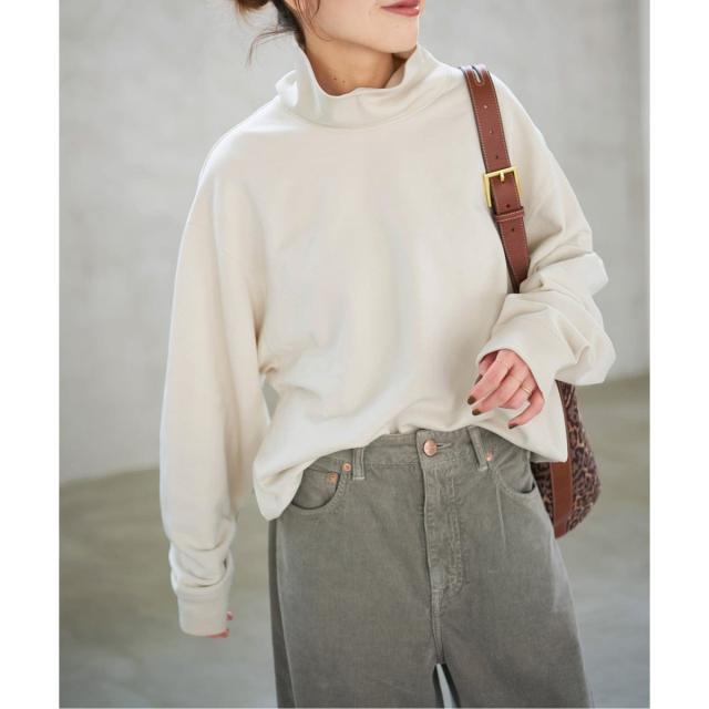 スピックアンドスパン　裏毛ハイネックプルオーバー スピック＆スパン（Spick and Span）/《WEB限定追加》裏毛ハイネック