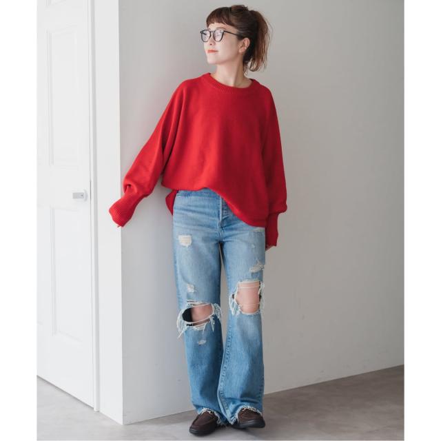 スピック＆スパン（Spick and Span）/《WEB限定 / 追加》 バルキーヤーンドルマンロングリブニット