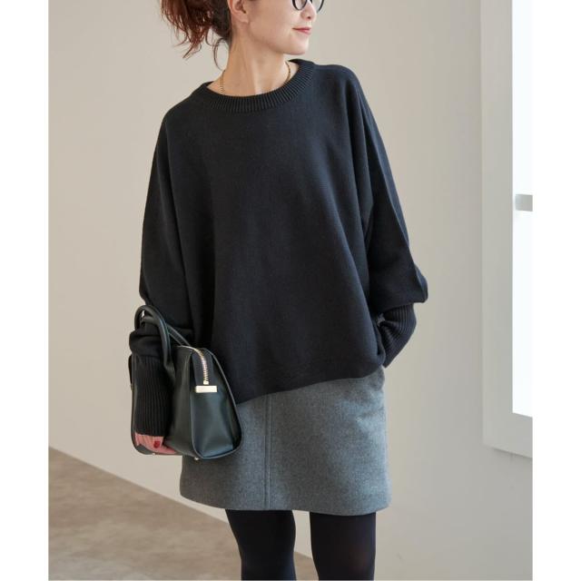 スピック＆スパン（Spick and Span）/《WEB限定 / 追加》 バルキーヤーンドルマンロングリブニット