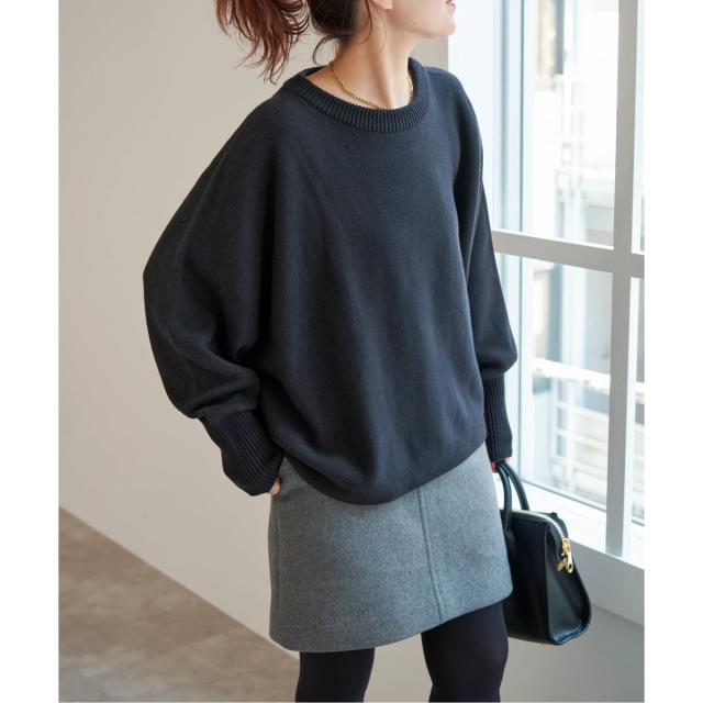 スピック＆スパン（Spick and Span）/《WEB限定 / 追加》 バルキーヤーンドルマンロングリブニット