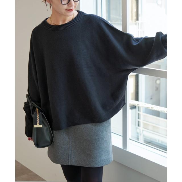 スピック＆スパン（Spick and Span）/《WEB限定 / 追加》 バルキーヤーンドルマンロングリブニット