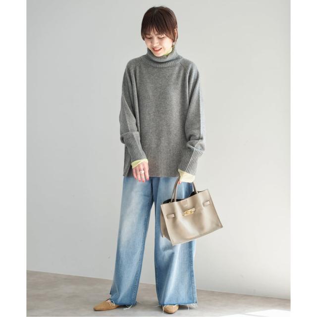 スピック＆スパン（Spick and Span）/《追加》シアーハイネックプルオーバー