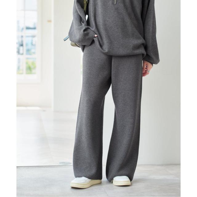 スピック＆スパン（Spick and Span）/片畦ニットパンツ