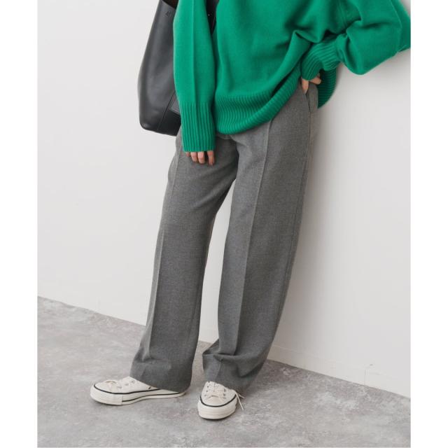 スピック＆スパン（Spick and Span）/《手洗い可》起毛タックテーパードパンツ