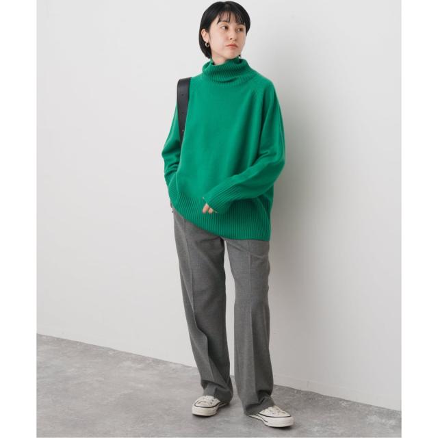 スピック＆スパン（Spick and Span）/《手洗い可》起毛タックテーパードパンツ