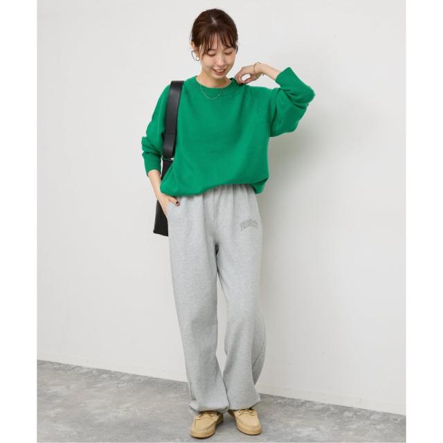 スピック＆スパン（Spick and Span）/《追加》ウールカシミヤ ラグランクルーネックニット