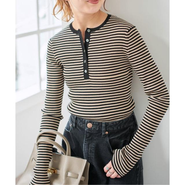 スピック＆スパン（Spick and Span）/《予約》18Gヘンリーネックプルオーバー