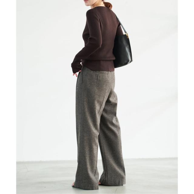 スピック＆スパン（Spick and Span）/《手洗い可》18Gヘンリーネックプルオーバー