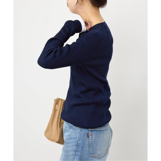 スピック＆スパン（Spick and Span）/《手洗い可》18Gヘンリーネックプルオーバー