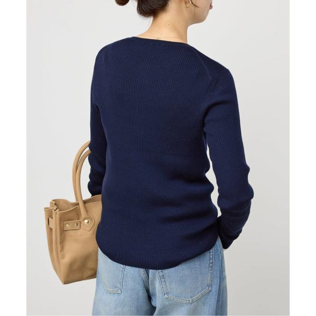 スピック＆スパン（Spick and Span）/《手洗い可》18Gヘンリーネックプルオーバー