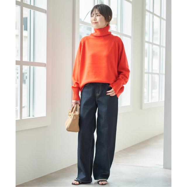 スピック＆スパン（Spick and Span）/《WEB限定カラー有り》ウールカシミヤ ラグランタートルニット