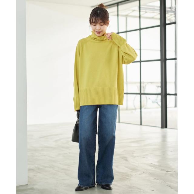 スピック＆スパン（Spick and Span）/《WEB限定カラー有り》ウールカシミヤ ラグランタートルニット