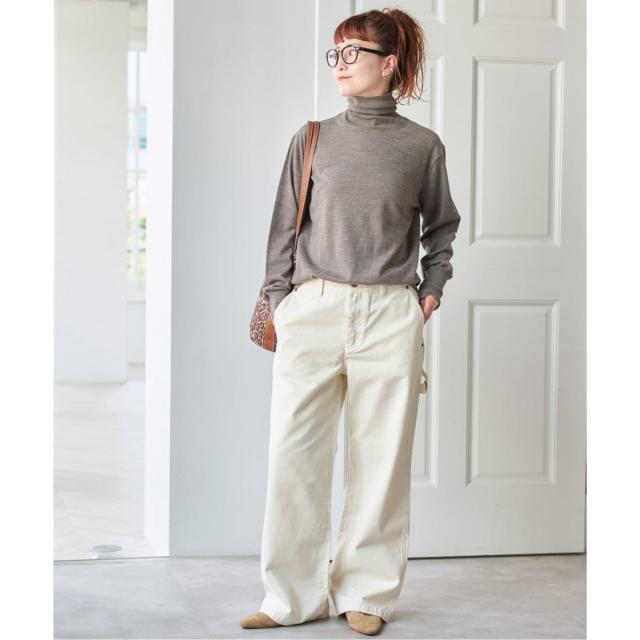 スピック＆スパン（Spick and Span）/《手洗い可 / 追加》18Gタートルネックプルオーバー