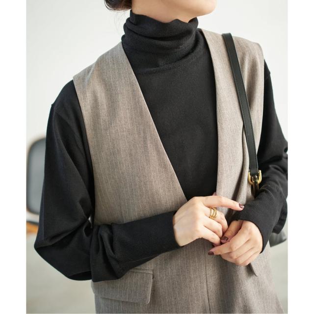 スピック＆スパン（Spick and Span）/《手洗い可 / 追加》18Gタートルネックプルオーバー