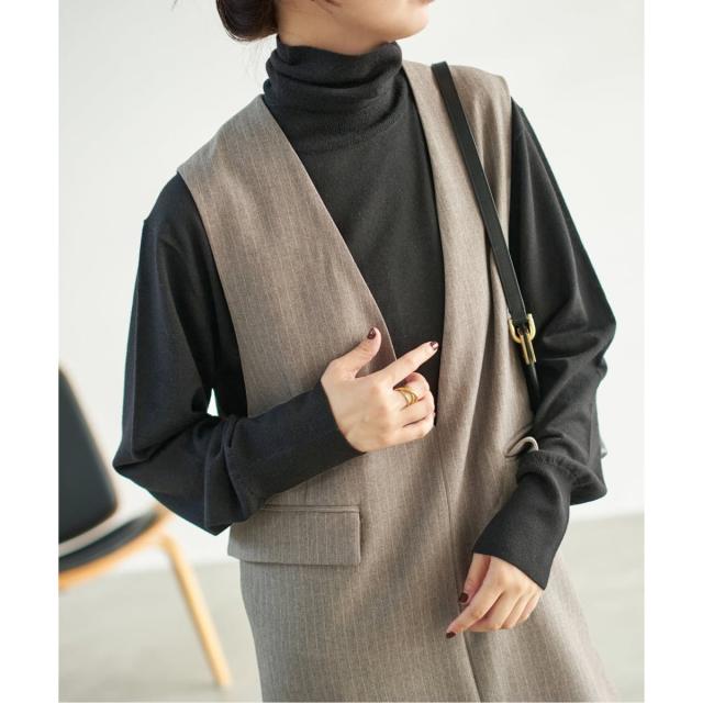 スピック＆スパン（Spick and Span）/《手洗い可 / 追加》18Gタートルネックプルオーバー