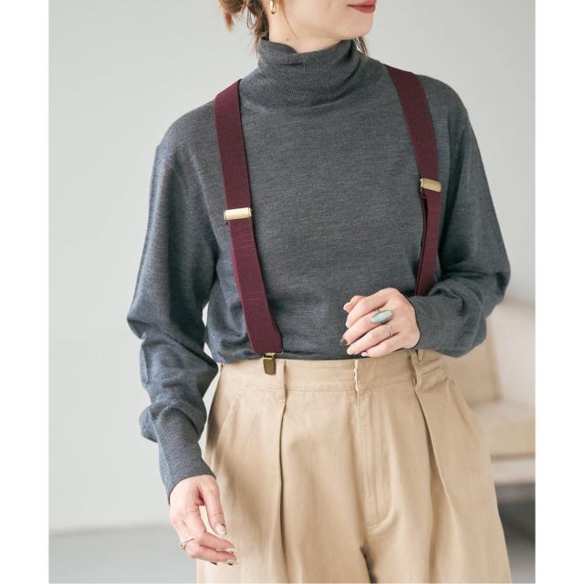 スピック＆スパン（Spick and Span）/《手洗い可 / 追加》18Gタートルネックプルオーバー