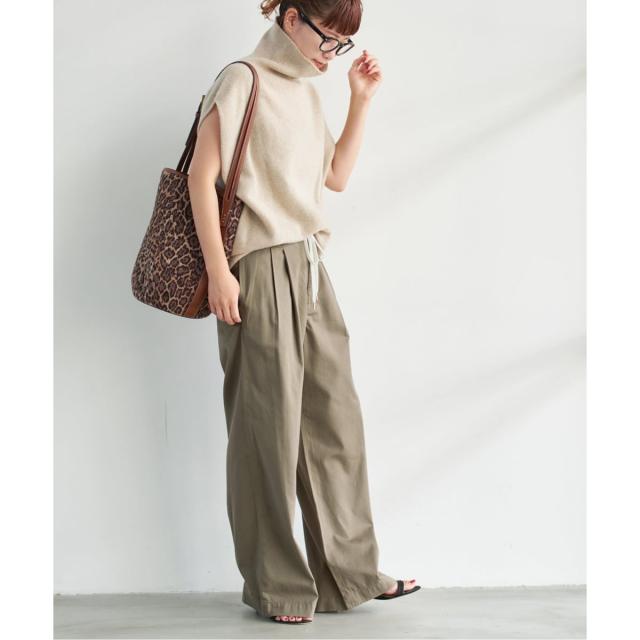 スピック＆スパン（Spick and Span）/《追加》コットンレーヨンドロストフレアパンツ