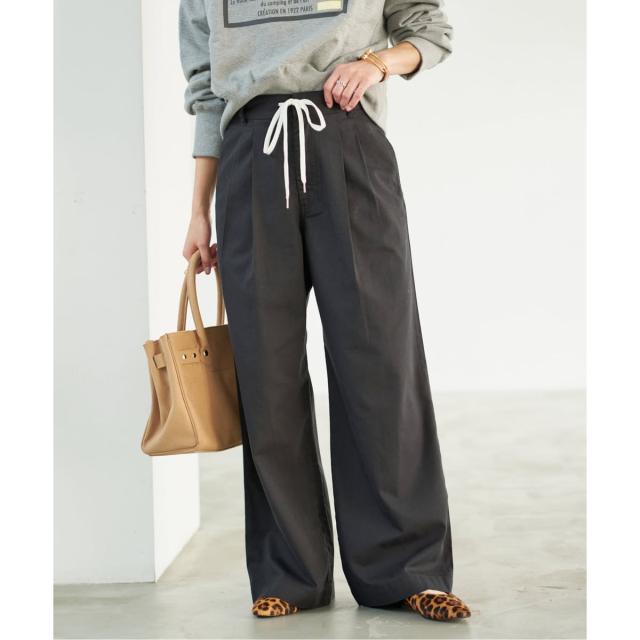 スピック＆スパン（Spick and Span）/《追加》コットンレーヨンドロストフレアパンツ