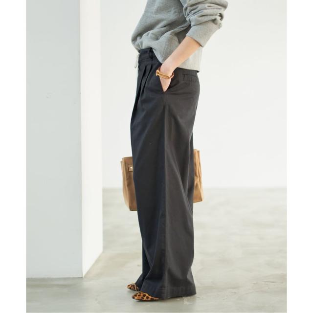 スピック＆スパン（Spick and Span）/《追加》コットンレーヨンドロストフレアパンツ