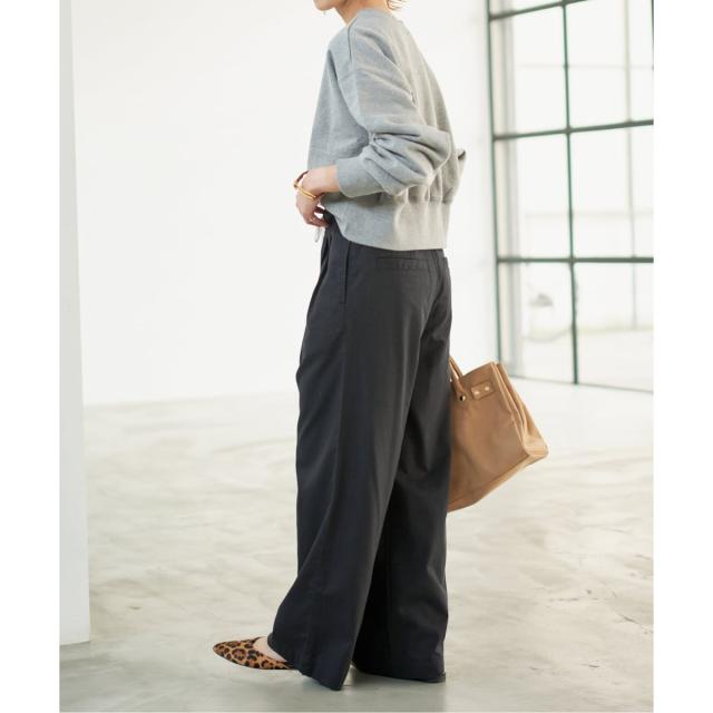 スピック＆スパン（Spick and Span）/《追加》コットンレーヨンドロストフレアパンツ