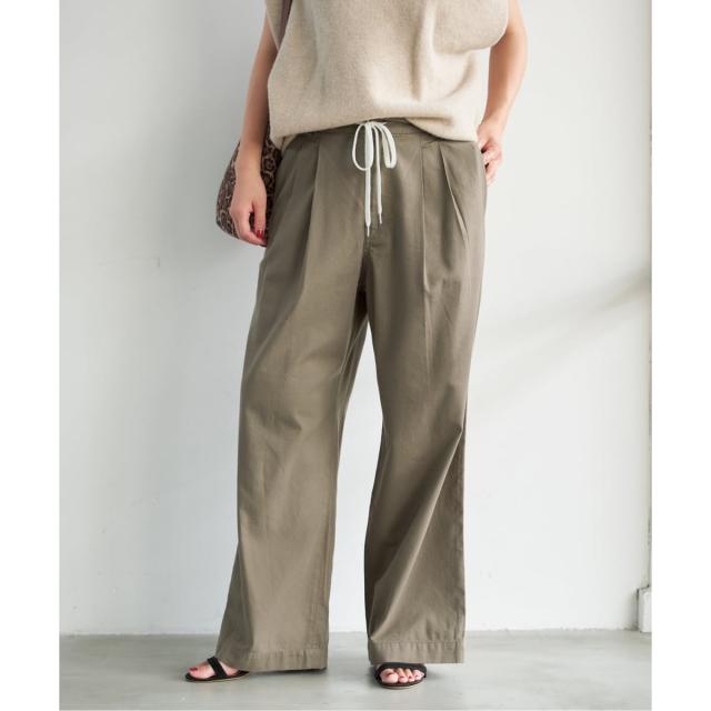 スピック＆スパン（Spick and Span）/《追加》コットンレーヨンドロストフレアパンツ