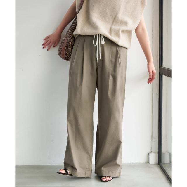 スピック＆スパン（Spick and Span）/《追加》コットンレーヨンドロストフレアパンツ