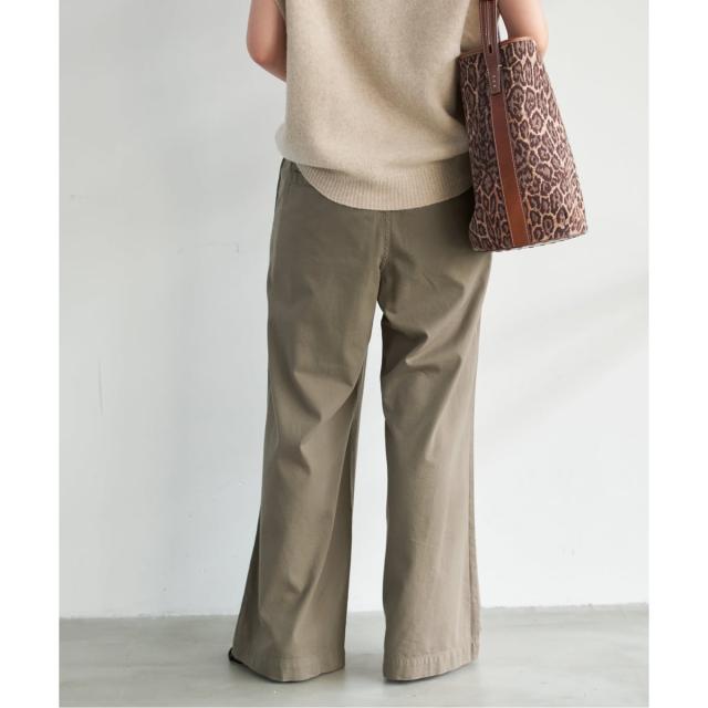 スピック＆スパン（Spick and Span）/《追加》コットンレーヨンドロストフレアパンツ