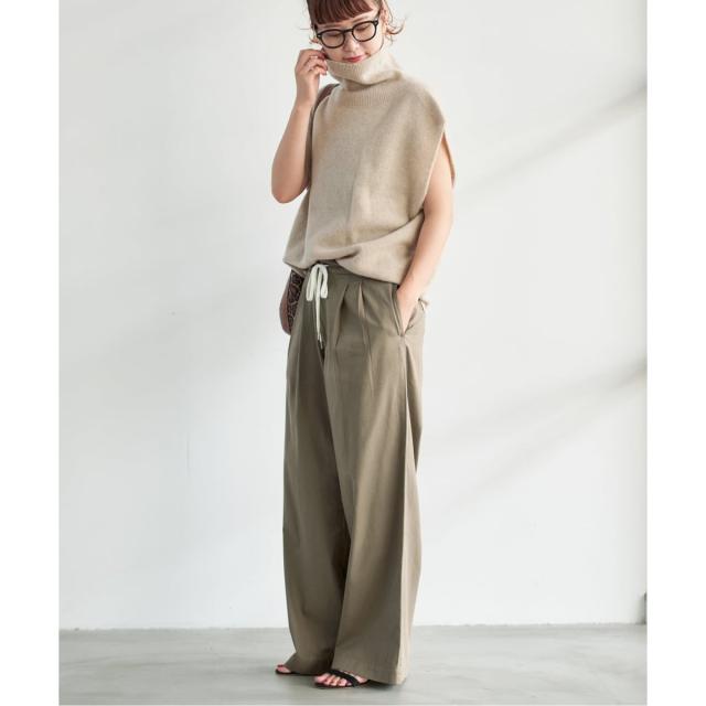 スピック＆スパン（Spick and Span）/《追加》コットンレーヨンドロストフレアパンツ