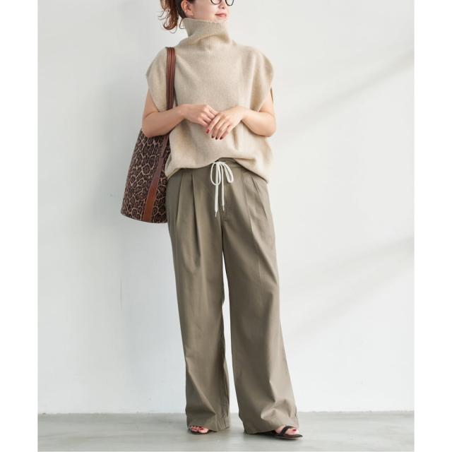 スピック＆スパン（Spick and Span）/《追加》コットンレーヨンドロストフレアパンツ