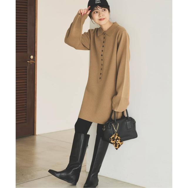スピック＆スパン（Spick and Span）/ポロシャツチュニックニットワンピ