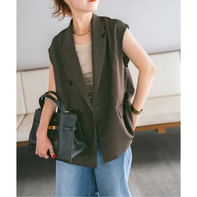 スピック＆スパン（Spick and Span）/《追加》メランジダブルブレストジレ