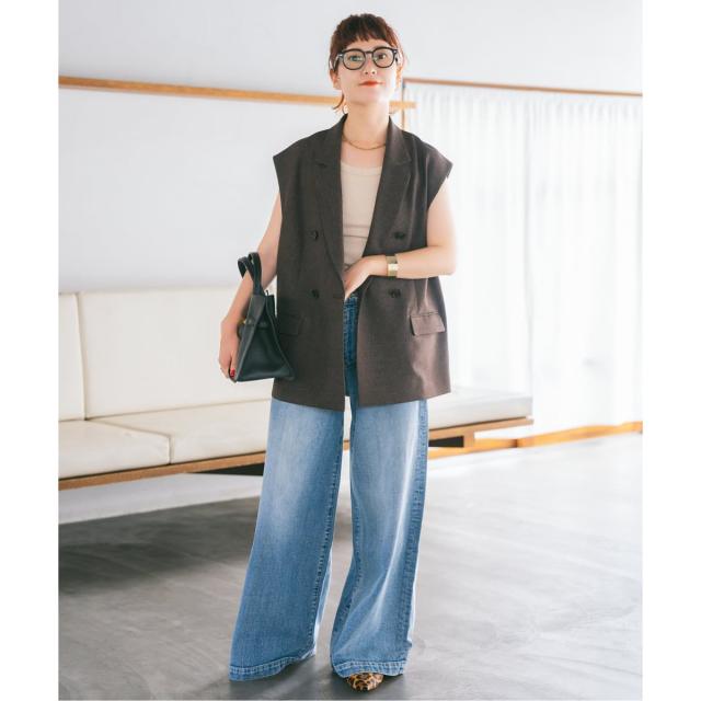 スピック＆スパン（Spick and Span）/《追加》メランジダブルブレストジレ