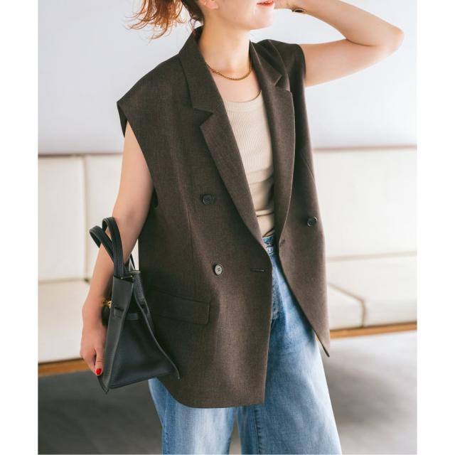 スピック＆スパン（Spick and Span）/《追加》メランジダブルブレストジレ