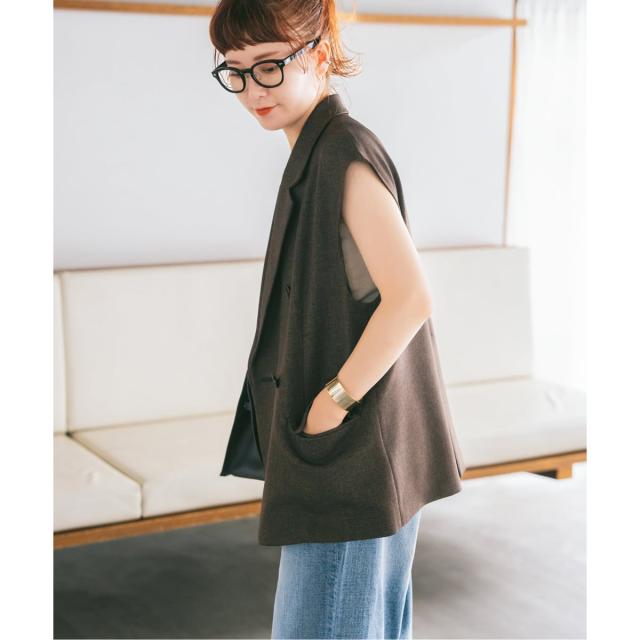 スピック＆スパン（Spick and Span）/《追加》メランジダブルブレストジレ